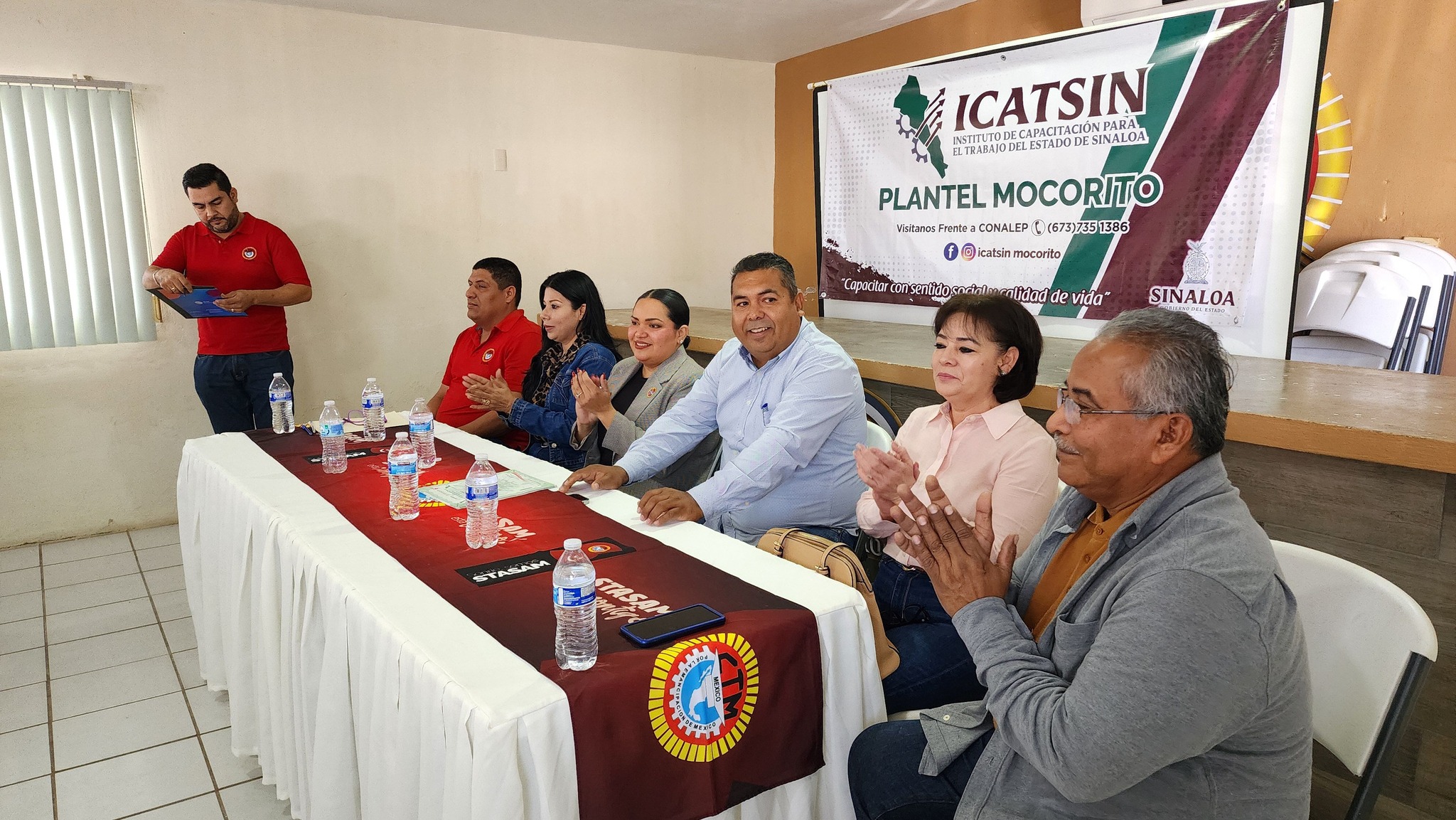 clausura del Curso de Ortografía impartido en las instalaciones de Icatsin Mocorito. 